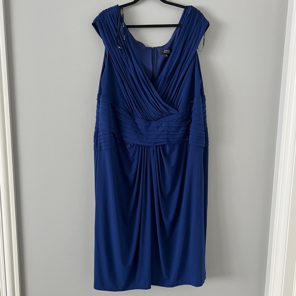 Tadashi Shoji Cobalt Cocktail Dress - Picture 1 of 16